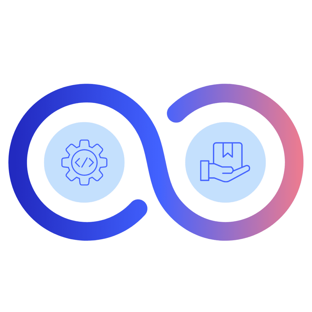 Digital product delivery abstract diagram